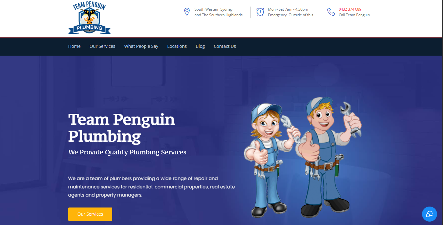 Team Penguin Plumbing case study cover